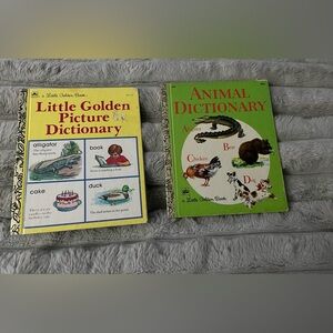 Bundle of 2 Dictionary A Little Golden Books
